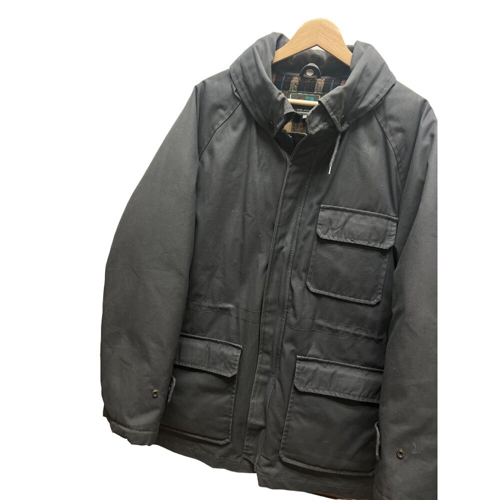 Bibi Bros 80's Vintage Canvas & Down Flannel Lined Puffer Chore Barn Coat